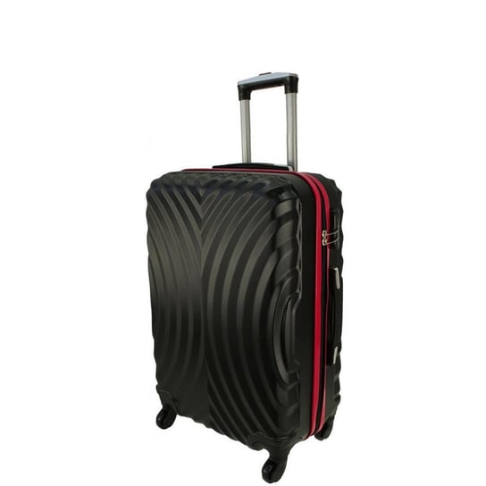 Mała kabinowa walizka PELLUCCI RGL 760 S Czarno Czerwona - czarny || czerwony PELLUCCI