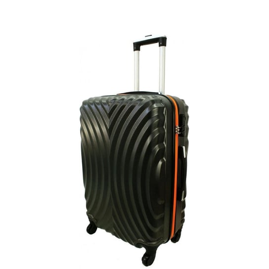 Mała kabinowa walizka PELLUCCI RGL 760 S Szaro Pomarańczowa - pomarańczowy || szary PELLUCCI