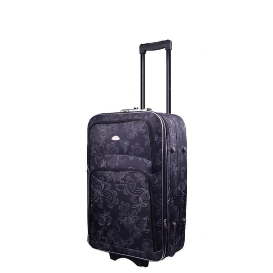 Mała kabinowa walizka PELLUCCI RGL 773 S Czarno Biała KEMER