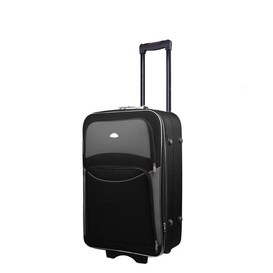 Mała kabinowa walizka PELLUCCI RGL 773 S Czarno Szara KEMER