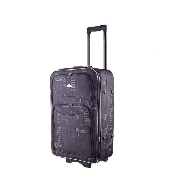 Mała kabinowa walizka PELLUCCI RGL 773 S Czarno Szara KEMER