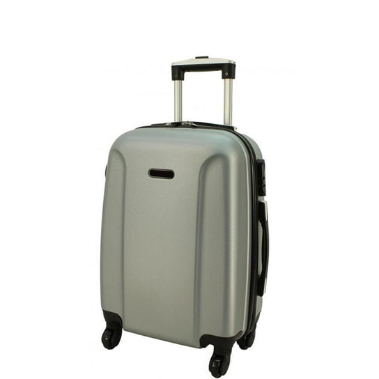 Mała kabinowa walizka PELLUCCI RGL 790 S Srebrna - srebrny PELLUCCI