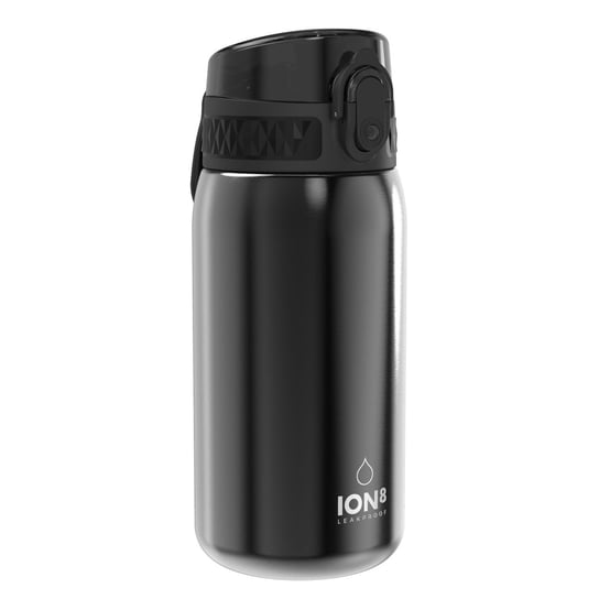 Mała stalowa butelka na wodę bidon ION8 400ml czarna ION8