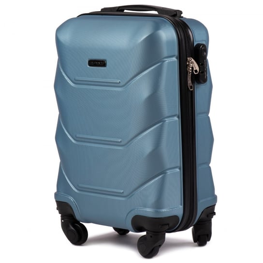 Mała walizka kabinowa Wings XS, Silver blue Wings