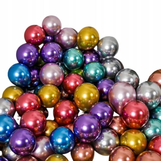 Małe Kolorowe Mix Balony Chromowane Urodziny Metaliczne 100 Szt Inna marka