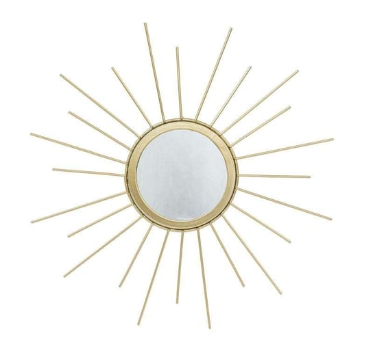 Małe Złote Lustro Dekoracyjne Słońce, Metal H:30Cm Art-Pol