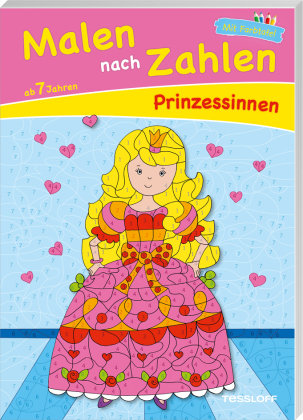Malen nach Zahlen Prinzessinnen ab 7 Jahren Tessloff Verlag, Tessloff Verlag Ragnar Tessloff Gmbh&Co. Kg