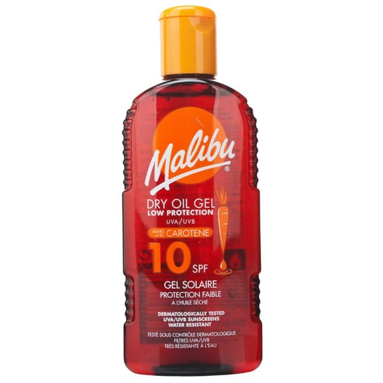 Malibu, Dry Oil Gel, Suchy Olejek W Żelu, SPF10, 200ml Malibu