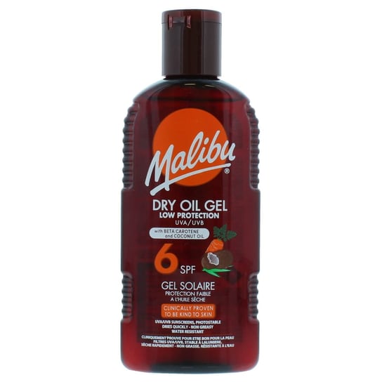 Malibu, Dry Oil Gel, Suchy Olejek W Żelu SPF6, 200ml Malibu