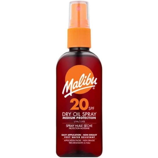 Malibu, Dry Oil Spray SPF20, Olejek Brązujący Do Opalania, 100ml Malibu