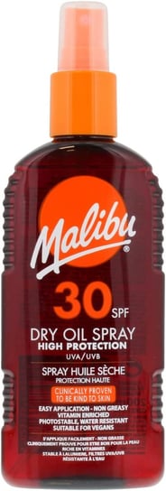 Malibu, Dry Oil Spray SPF30, Olejek Brązujący Do Opalania, 200ml Malibu