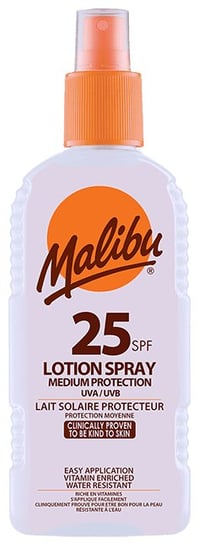 Malibu, Protective Lotion, Wodoodporny balsam do ciała SPF25, 200 ml Malibu