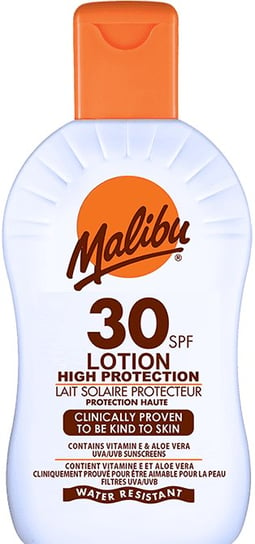 Malibu, Protective Lotion, Wodoodporny balsam do ciała SPF30, 100 ml Malibu