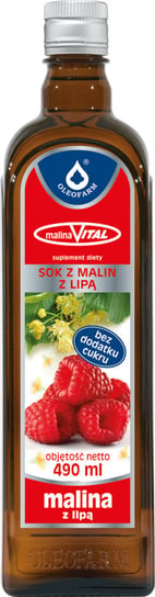 MalinaVital, sok z malin z lipą, 490 ml Oleofarm
