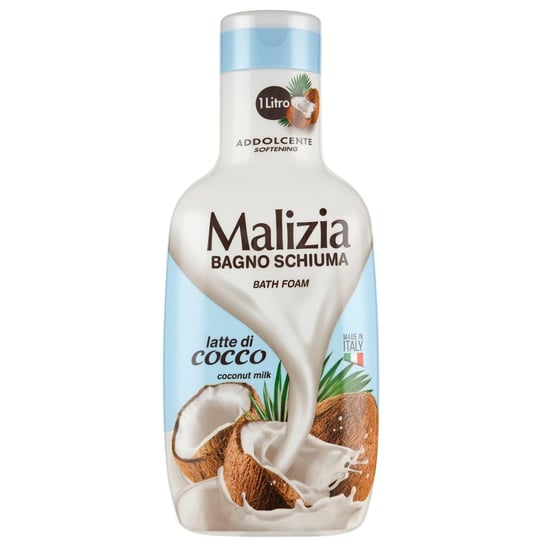 Malizia, Płyn do kąpieli, Mleko kokosowe, 1l Malizia