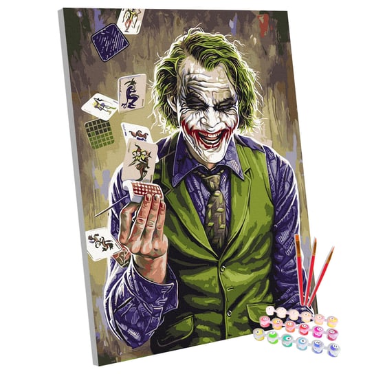 Malowania po numerach, 40x50 cm, Joker nerd hunters