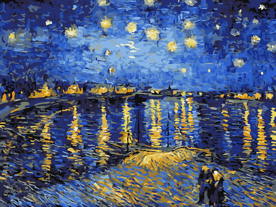 Malowanie po numerach 30x40 Vincent van Gogh. Gwiaździsta noc / Twoje Hobby Twoje Hobby
