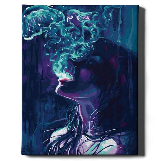 Malowanie po numerach, 40x50 cm - Błękitny dym | Oh Art! Oh Art!