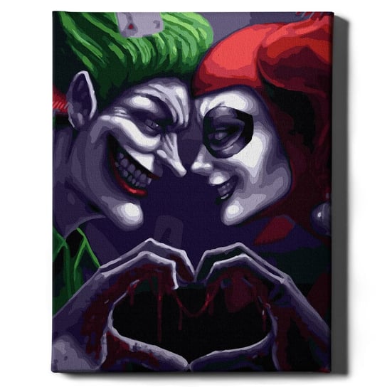 Malowanie po numerach, 40x50 cm - Joker i Harley | Oh Art! Oh Art!