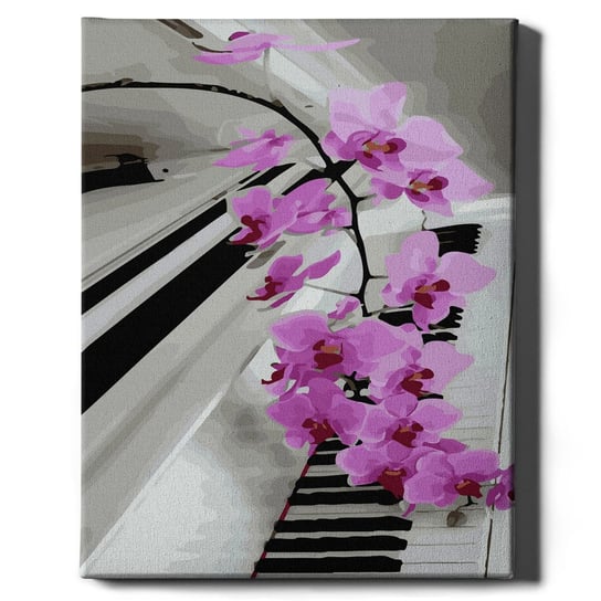 Malowanie po numerach, 40x50 cm - Kwiaty na fortepianie | Oh Art! Oh Art!