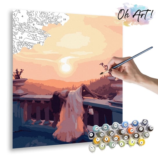 Malowanie Po Numerach, 40x50 Cm - Piękny Zachód Słońca / Oh-art Oh Art!
