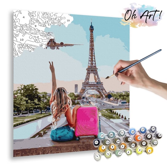 Malowanie Po Numerach, 40X50 Cm - Podróż Do Paryża / Oh-Art Oh Art!