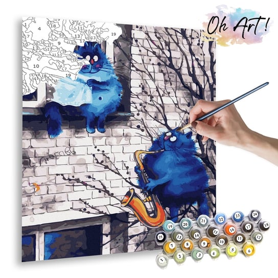 Malowanie Po Numerach, 40x50 Cm - Serenada Kotów / Oh-art Oh Art!