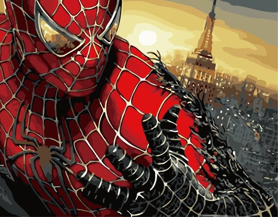 Malowanie Po Numerach, 40X50 Cm - Spiderman, Rama nerd hunters