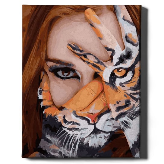 Malowanie Po Numerach, 40X50 Cm - Spojrzenie Tygrysa | Oh Art! Oh Art!
