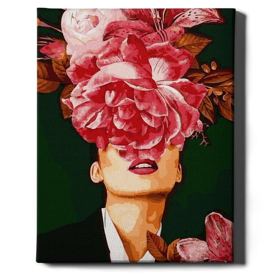 Malowanie po numerach, 40x50 cm - Szkarłatny kwiatek | Oh Art! Oh Art!