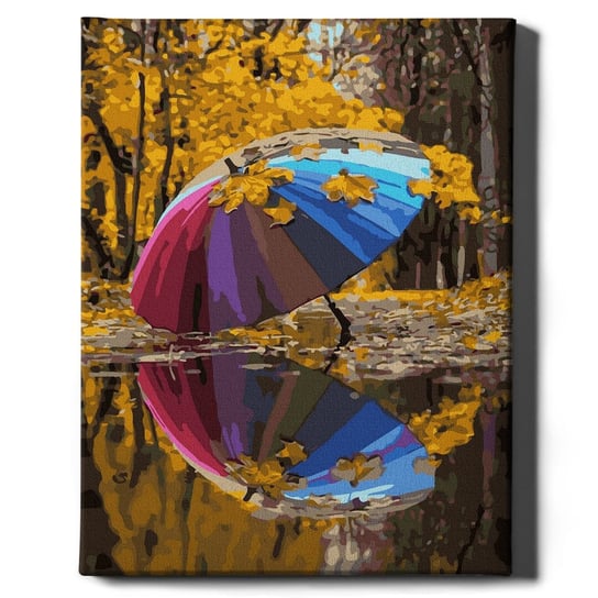 Malowanie po numerach, 40x50 cm - Tęczowy parasol | Oh Art! Oh Art!