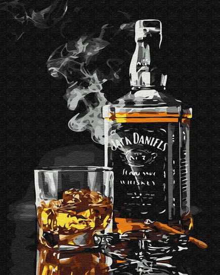 Malowanie po numerach, 40x50 cm - Whiskey Jack Daniels Varmacon