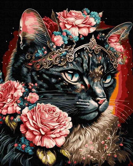 Malowanie Po Numerach 40X50 Czarny Kot Twoje Hobby