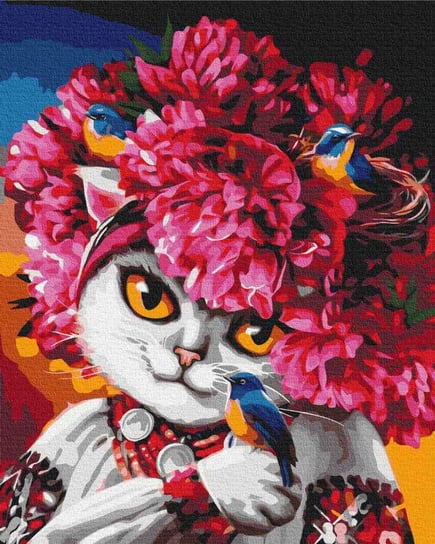 Malowanie po numerach 40x50 Kwitnąca kotka Twoje Hobby