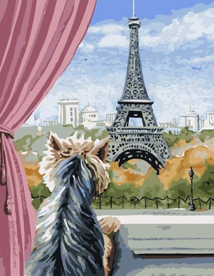 Malowanie po numerach 40x50 Paryż z okna / Twoje Hobby Twoje Hobby