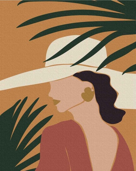 Malowanie po numerach 40x50 Pastelowe tropiki nad słońcem Twoje Hobby