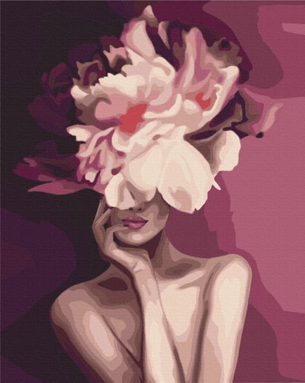 Malowanie po numerach 40x50 Purpurowy kwiat / Twoje Hobby Twoje Hobby