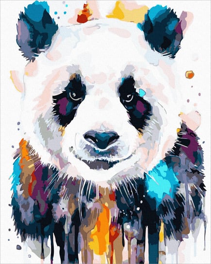 Malowanie po Numerach 40x50cm Bez Ramy Słodka Panda Twoje Hobby