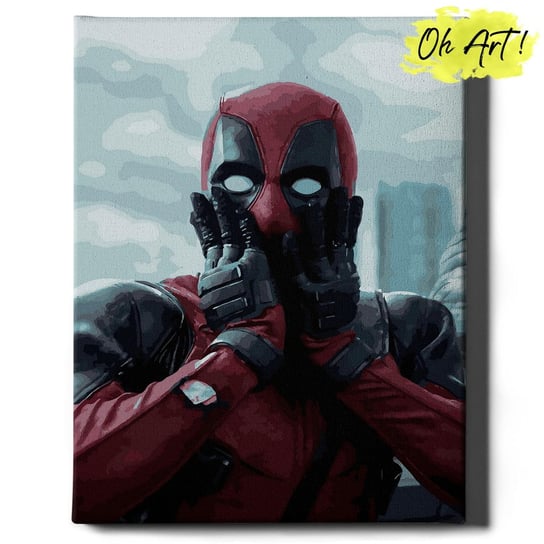 Malowanie Po Numerach 40x50cm Deadpool – Kreatywne Obrazy do Malowania po numerach z Rama Filmy – Oh Art! Oh Art!