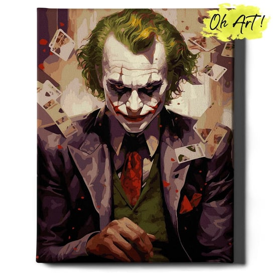 Malowanie Po Numerach 40x50cm Filmy – Obraz do Malowania po numerach Joker i karty – Oh Art! Oh Art!
