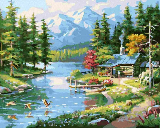 Malowanie Po Numerach 40X50cm Górski Krajobraz Twoje Hobby