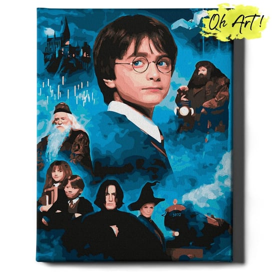 Malowanie Po Numerach 40x50cm Harry Potter i Hogwart– Kreatywne Obrazy do Malowania po numerach z Rama Filmy – Oh Art! Oh Art!