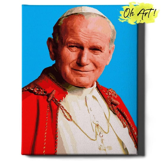 Malowanie Po Numerach 40x50cm Jan Paweł II – Obraz do Malowania po numerach Religia – Oh Art! Oh Art!