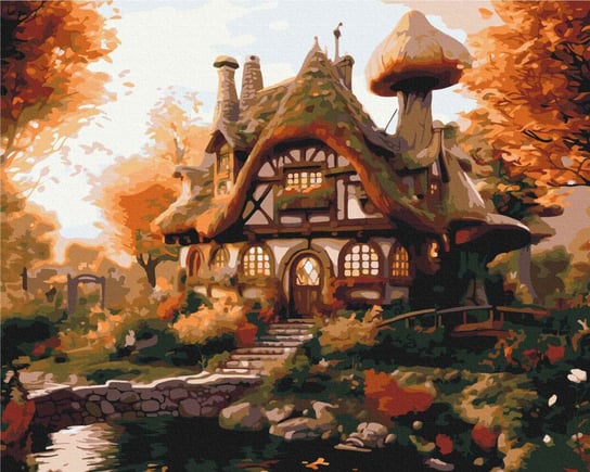 Malowanie po numerach 40x50cm Jesienny dom Twoje Hobby