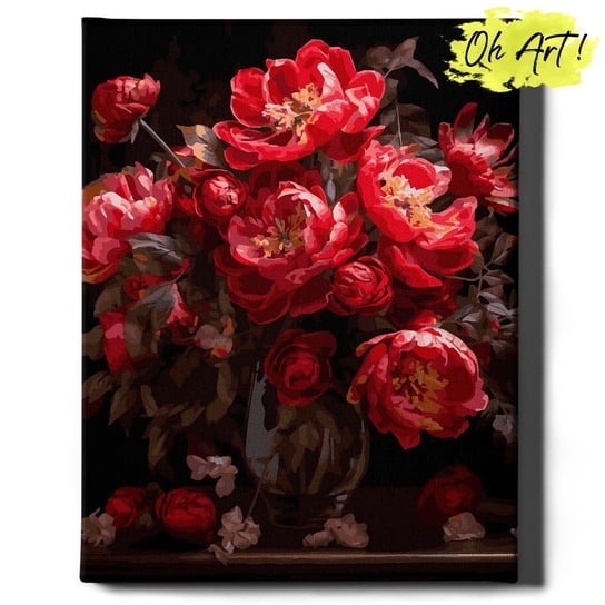 Malowanie Po Numerach 40x50cm Kwiaty– Obraz do Malowania po numerach z Rama – Oh Art! Oh Art!