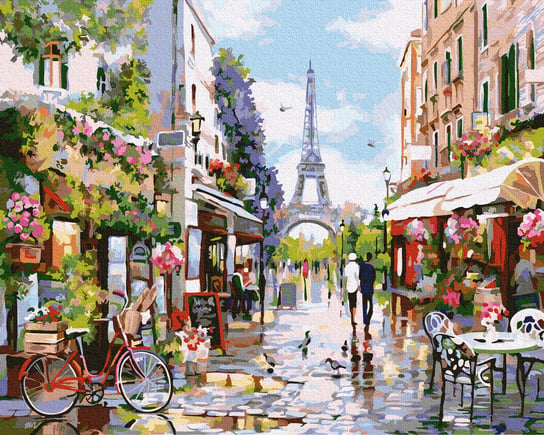 Malowanie po numerach 40x50cm "Kwitnący Paryż" / Twoje Hobby Twoje Hobby