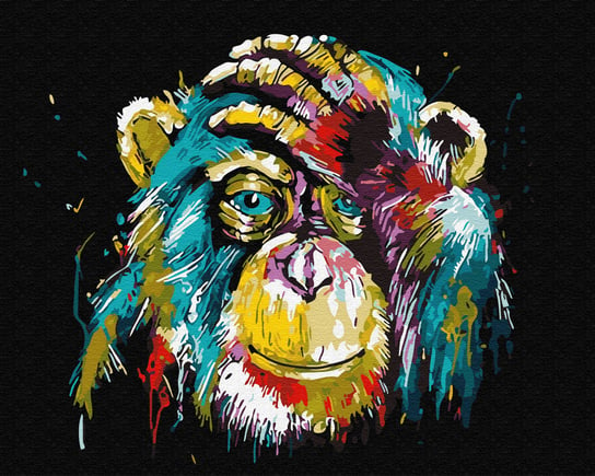 Malowanie po numerach 40x50cm Mądra małpa Twoje Hobby