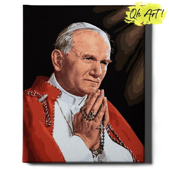 Malowanie Po Numerach 40X50Cm Papież Jan Paweł Ii – Obraz Do Malowania Po Numerach Religia – Oh Art! Oh Art!