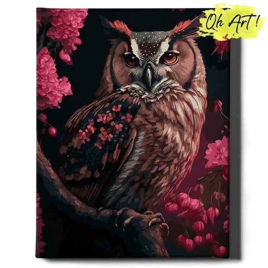Malowanie Po Numerach 40X50Cm Piękna Sowa – Obraz Do Malowania Po Numerach Zwierzęta – Oh Art! Oh Art!