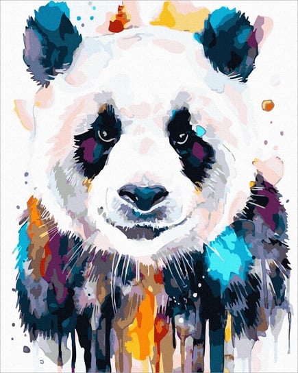 Malowanie po numerach 40x50cm Słodka panda / Twoje Hobby Twoje Hobby